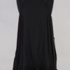 krista larson designs robe low rouched slip black abby maud de face bretelles
