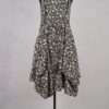 krista larson designs robe pinwheel slip black floral abby maud dos attache en pied