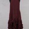 krista larson designs robe low rouched slip merlot face