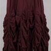 krista larson designs robe low rouched slip merlot face volants