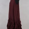 krista larson designs robe low rouched slip merlot profil