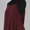 krista larson designs robe low rouched slip merlot profil attache zoom