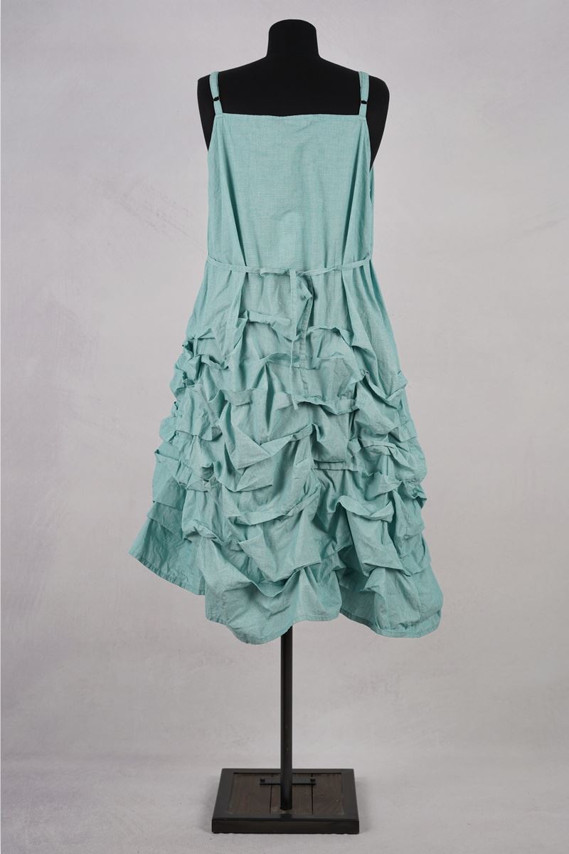 krista larson designs robe tunnel slip pistachio broadcloth abby maud dos attache en pied