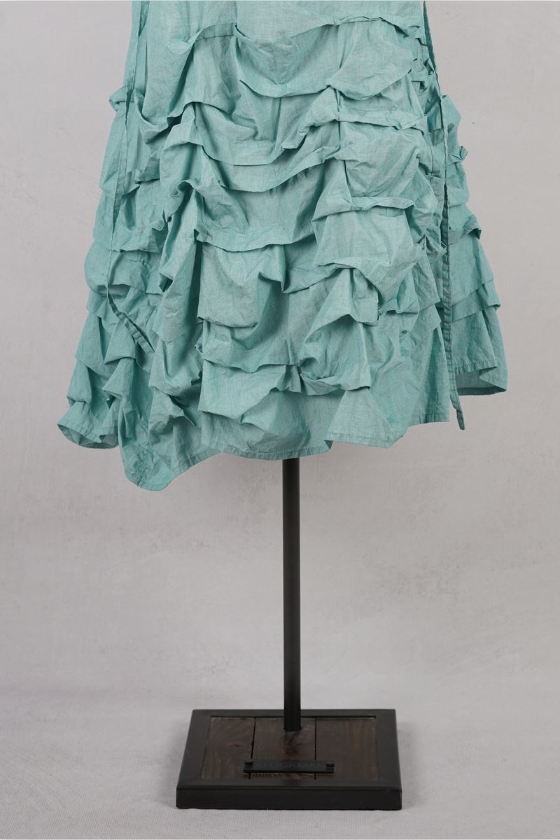 krista larson designs robe tunnel slip pistachio broadcloth abby maud face volants pied