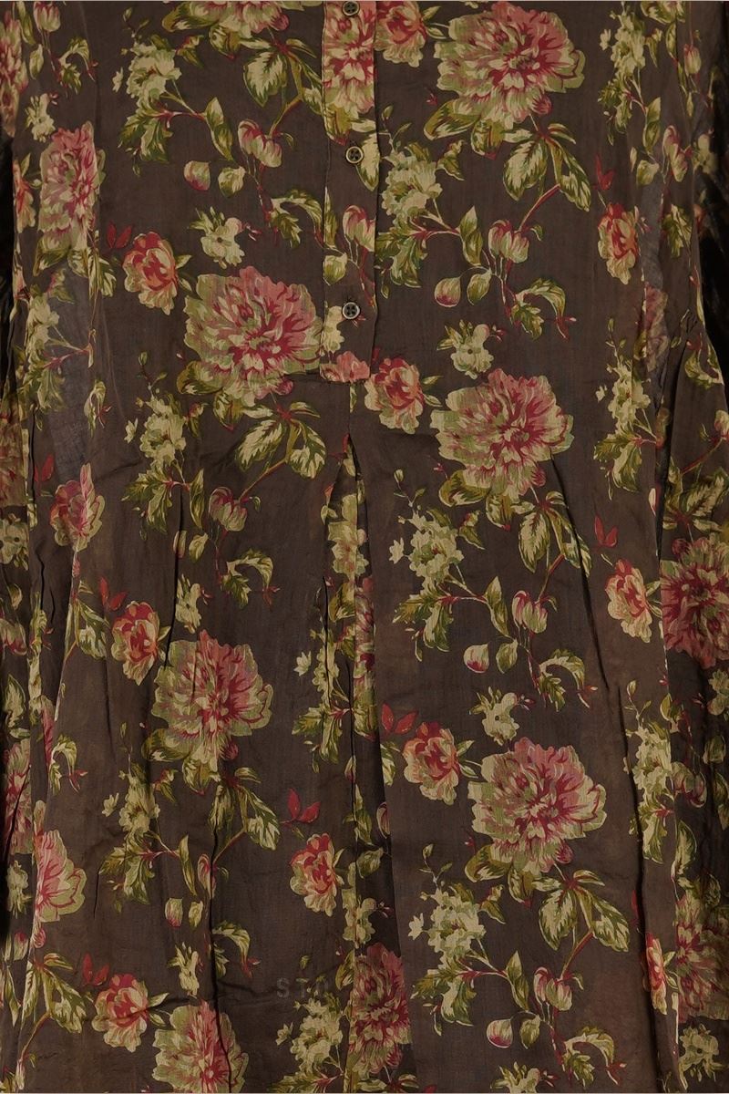 les ours chemise camila havane fleurs abby maud face details