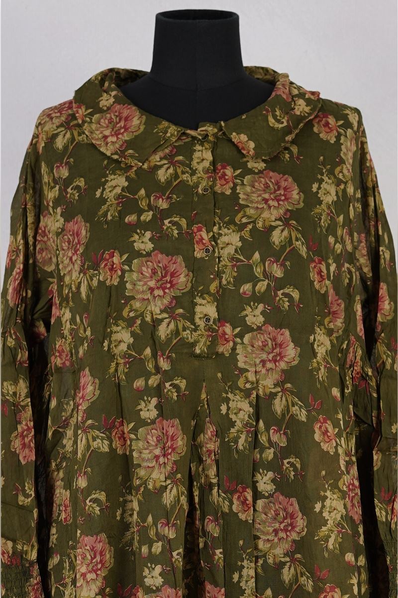 les ours chemise camila mousse fleurs abby maud face zoom