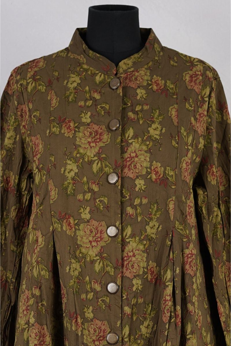 les ours manteau tiago havane fleurs abby maud face zoom