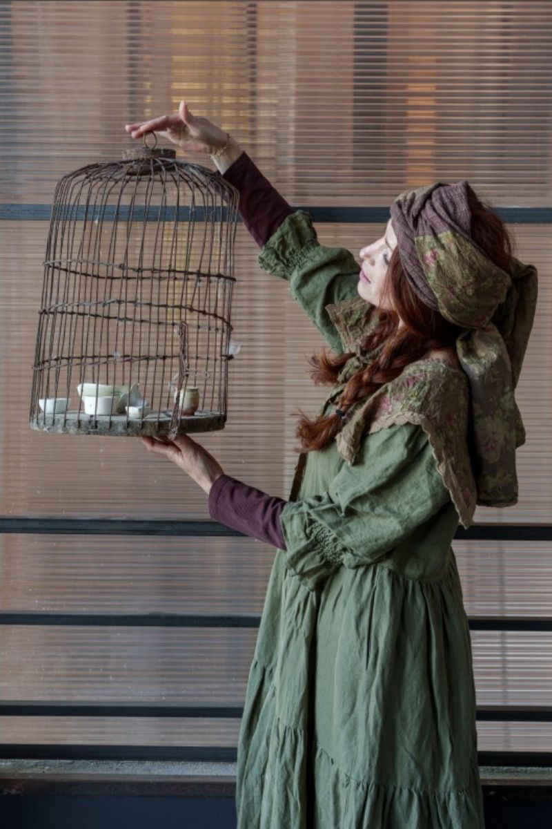 les ours robe florentine lin mousse abby maud lifestyle 1