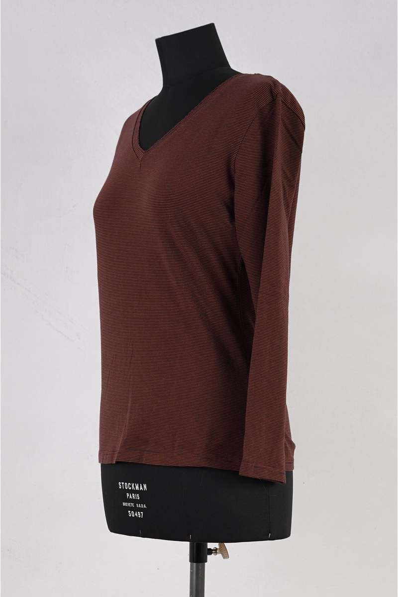 les ours t shirt noe raye prune abby maud profil