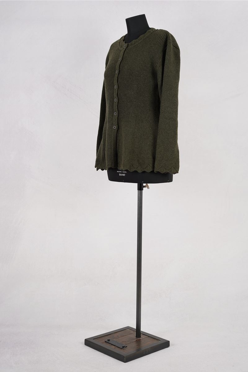 olars ulla gilet soda green abby maud profil pied