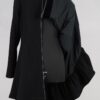olars ulla manteau yxis black abby maud face doublure