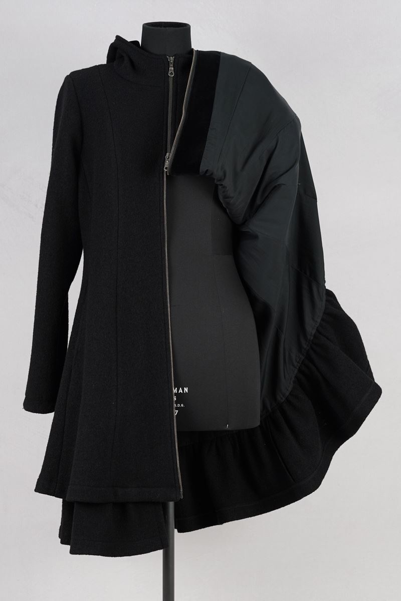 olars ulla manteau yxis black abby maud face doublure