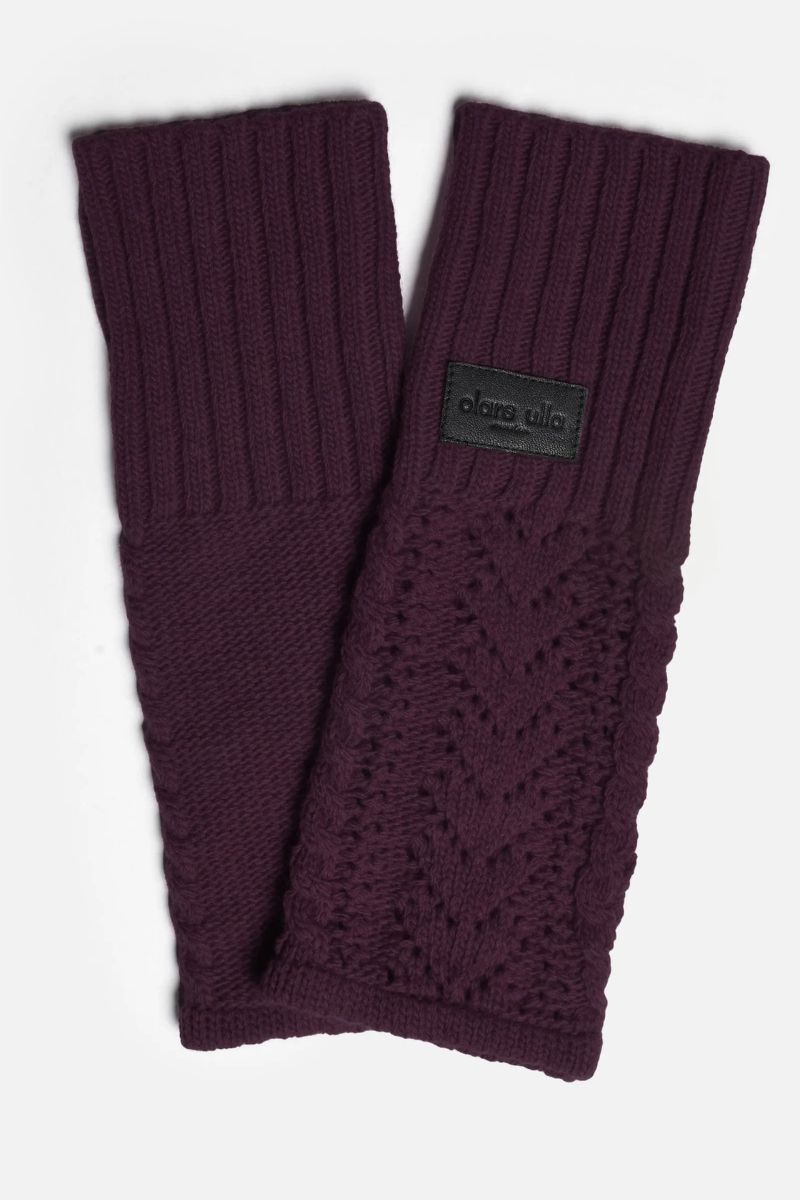 olars ulla mitaines sleeves purple abby maud