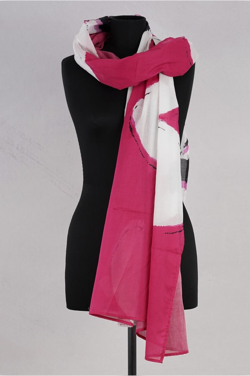 rundholz black label echarpe 2253601408 lotus print abby maud face rundholz black label echarpe 2253601408 lotus print abby maud face