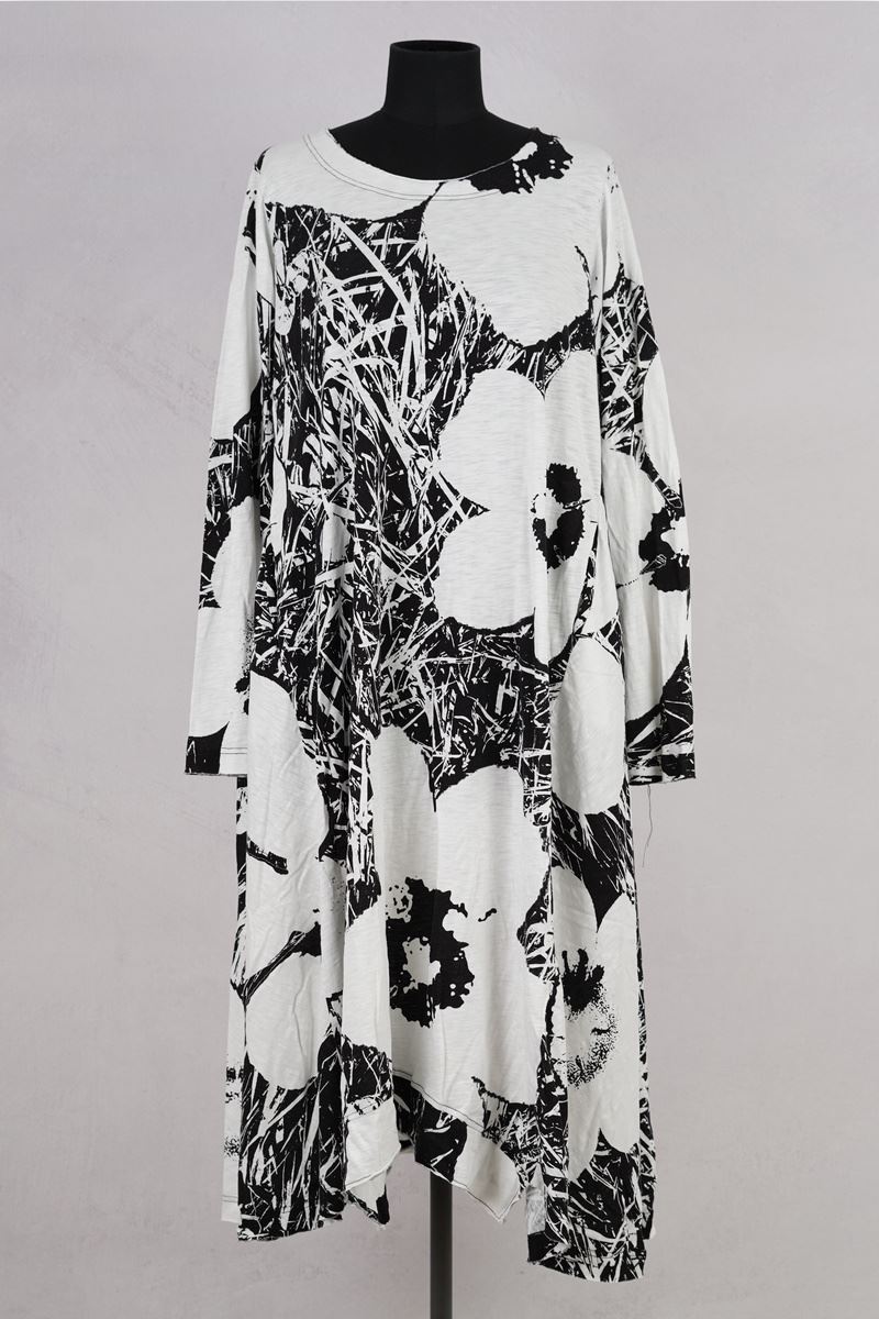 rundholz black label robe 2253640904 black offwhite print abby maud face