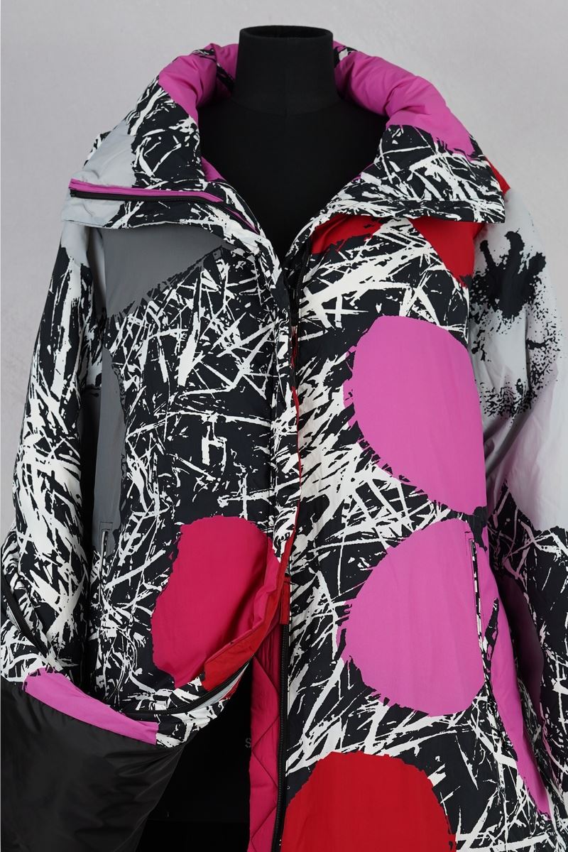 rundholz black label manteau 2253211211 multicolor abby maud face zoom double zip