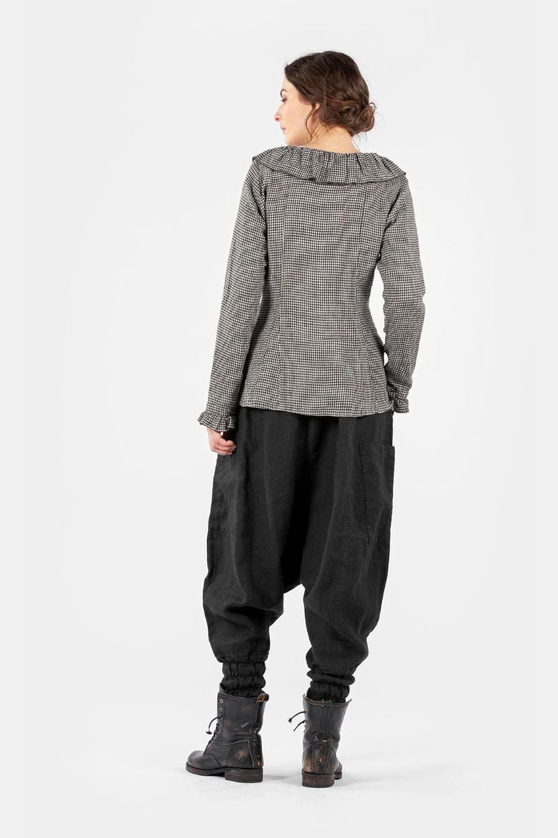 olars ulla blouse jass checked abyy maud dos lookbook