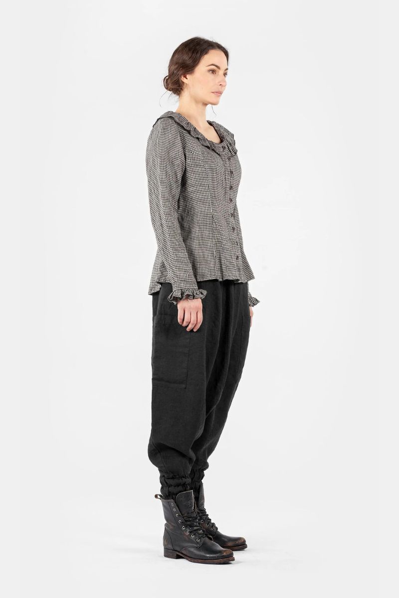 olars ulla blouse jass checked abyy maud profil lookbook