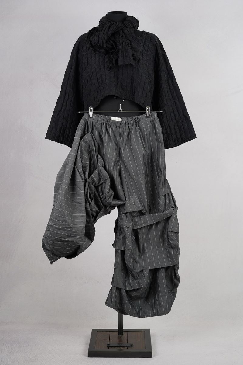 krista larson designs pantalon stormy pants broadcloth ash striped abby maud face jambe pied