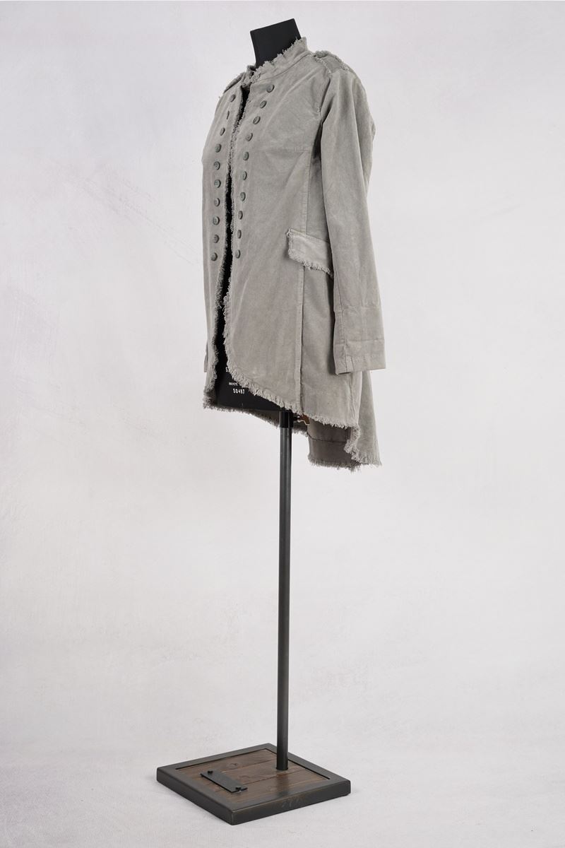 wendy trendy veste 219817 gris abby maud profil pied