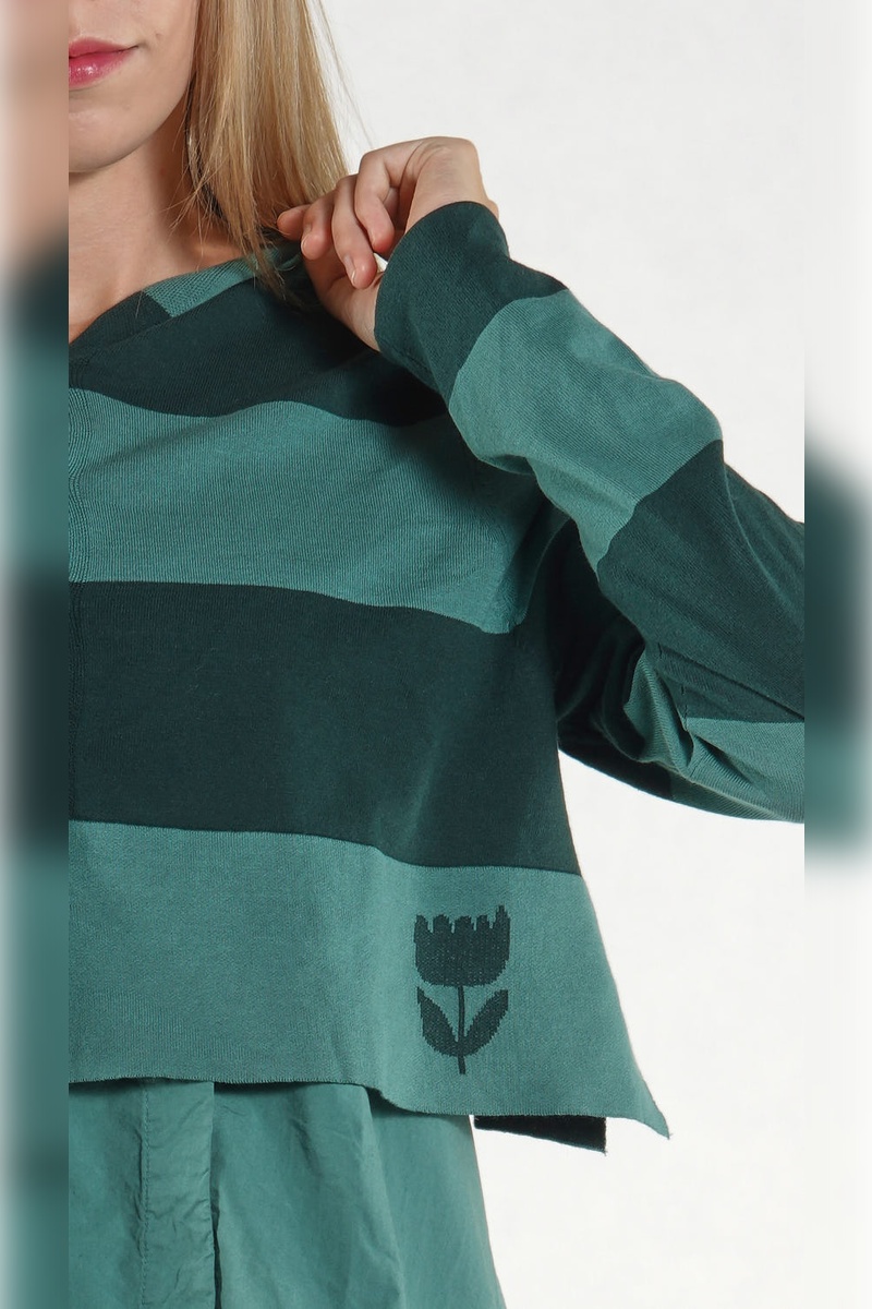 rundholz black label cardigan 1263337102 grass tree stripe abby maud face details