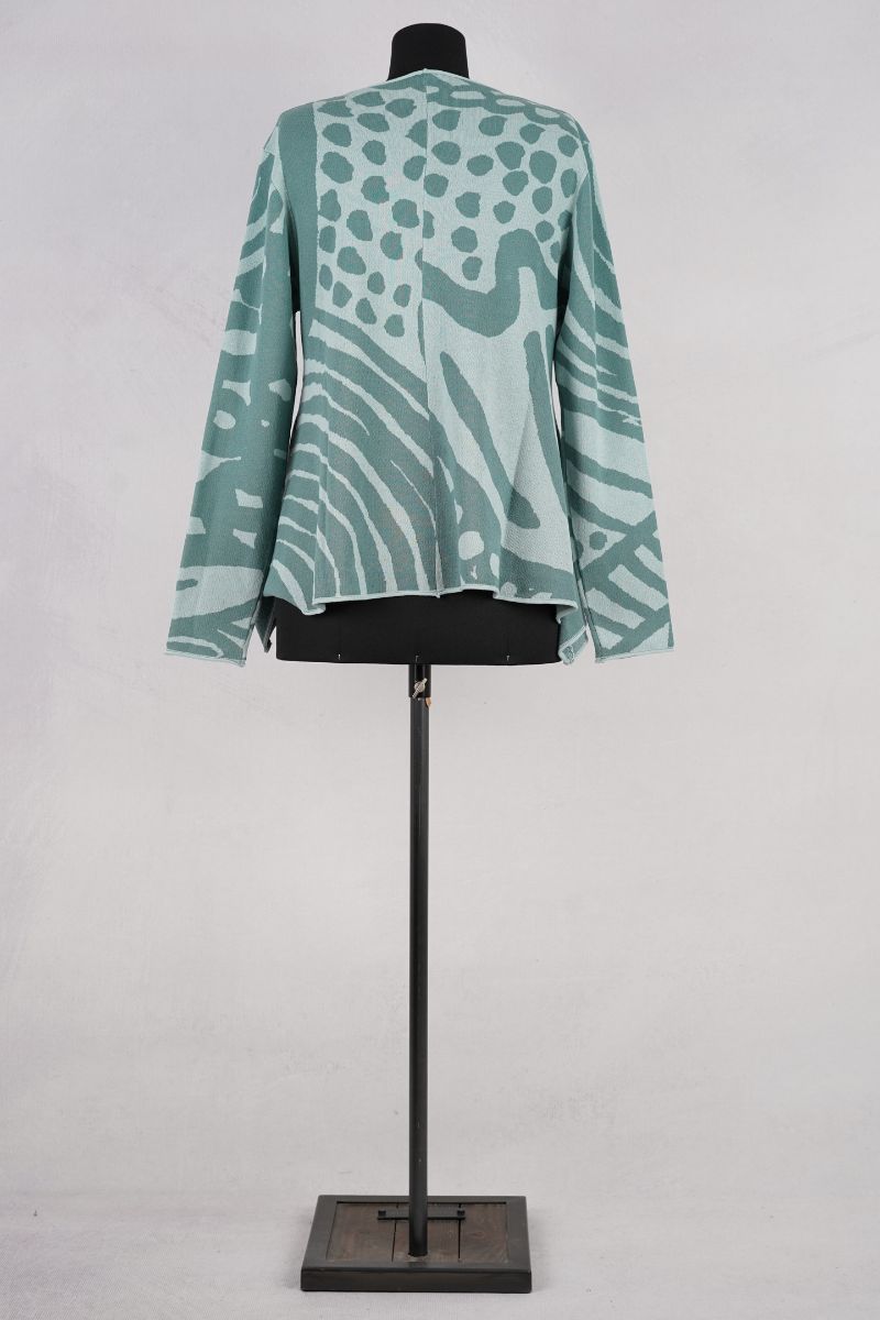 rundholz black label cardigan 1263417104 grass jacquard abby maud dos pied