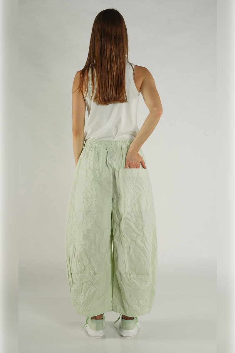 rundholz black label pantalon 1263420104 poplin lime abby maud dos