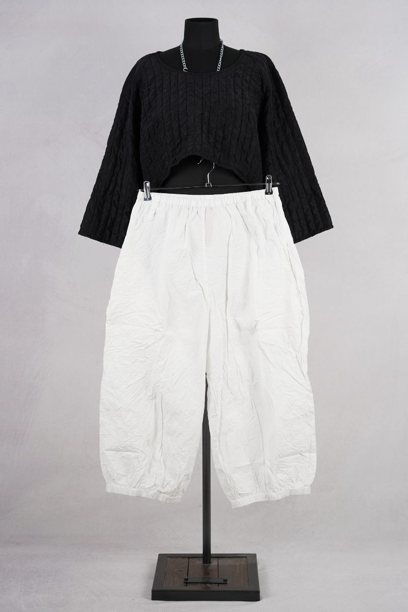 ewa i walla bess pantalon 11436 white abby maud face pied