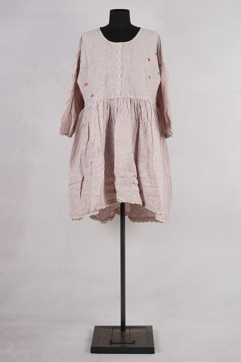 ewa-i-walla-pearl-tunique-44199-checked-abby-maud-face-pied ewa i walla pearl tunique 44199 checked abby maud face pied