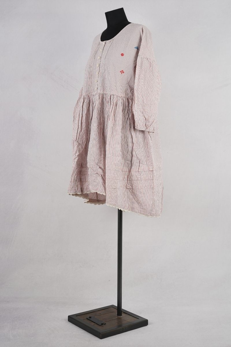 ewa-i-walla-pearl-tunique-44199-checked-abby-maud-profil-pied ewa i walla pearl tunique 44199 checked abby maud profil pied