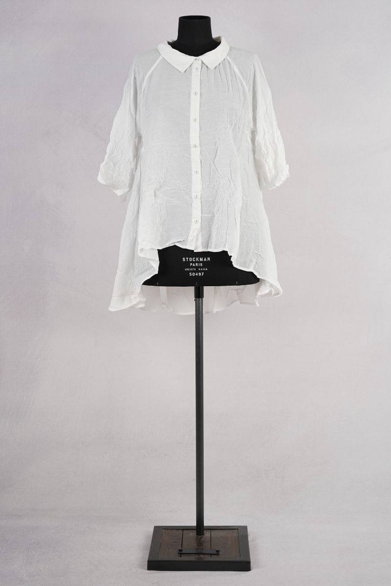 ewa i walla tuvali blouse 44190 white abby maud face pied