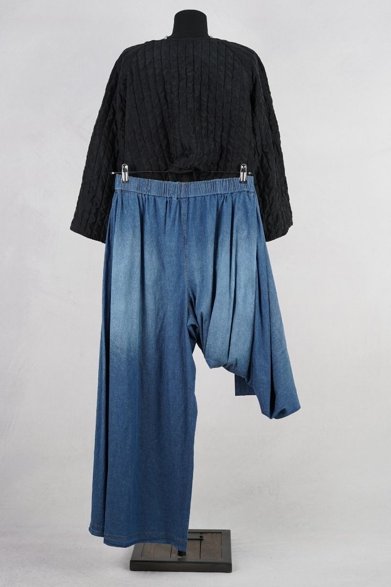 wendy trendy pantalon 826003 jeans abby maud dos jambe pliee