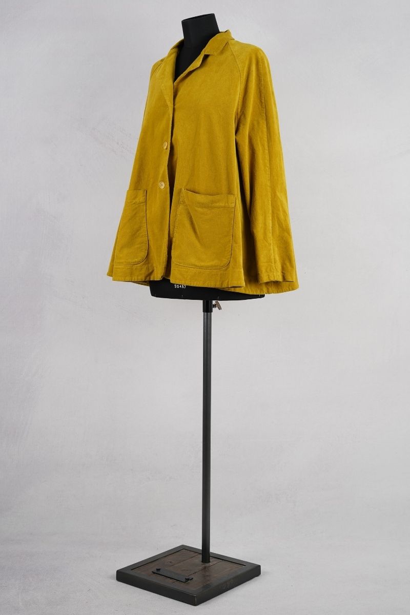 wendy trendy veste 218005 moutarde abby maud profil pied