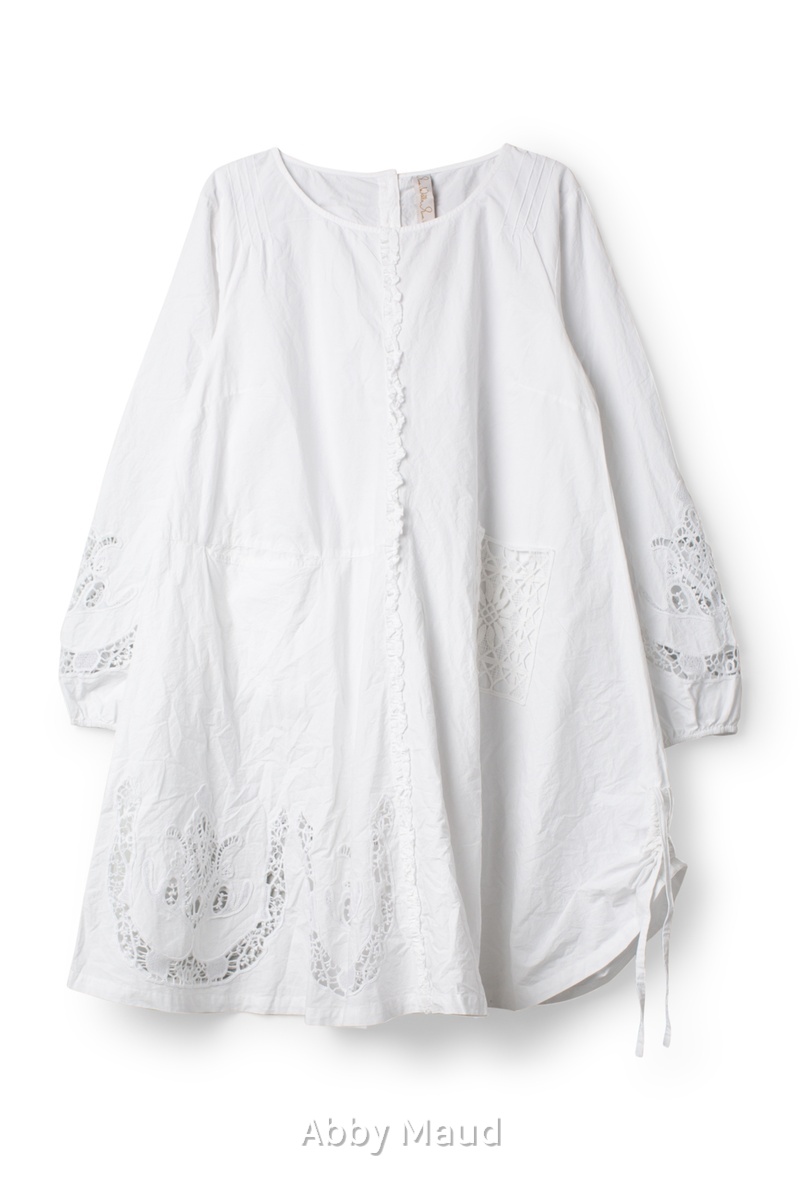 ewa i walla soli blouse 44192 white abby maud face