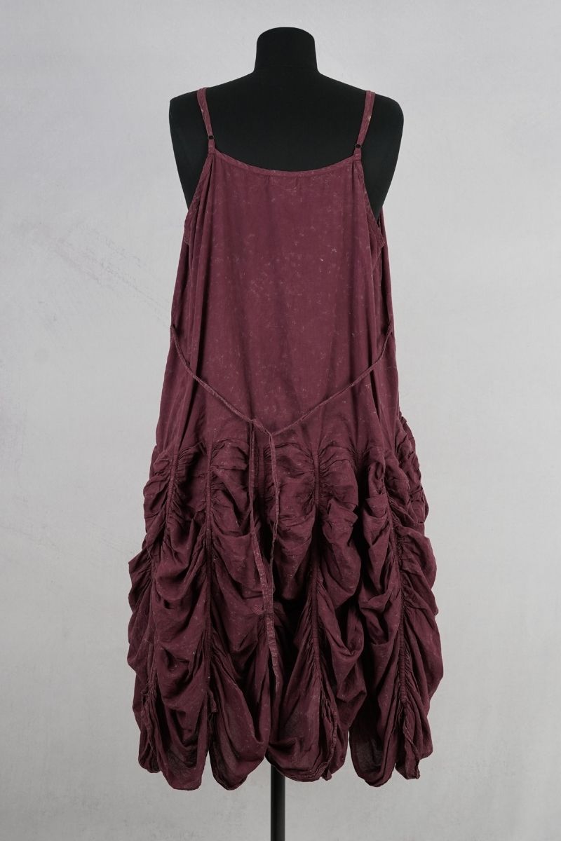 krista larson designs low rouched slip garnet enzyme abby maud dos