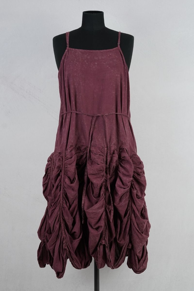 krista larson designs low rouched slip garnet enzyme abby maud face attache