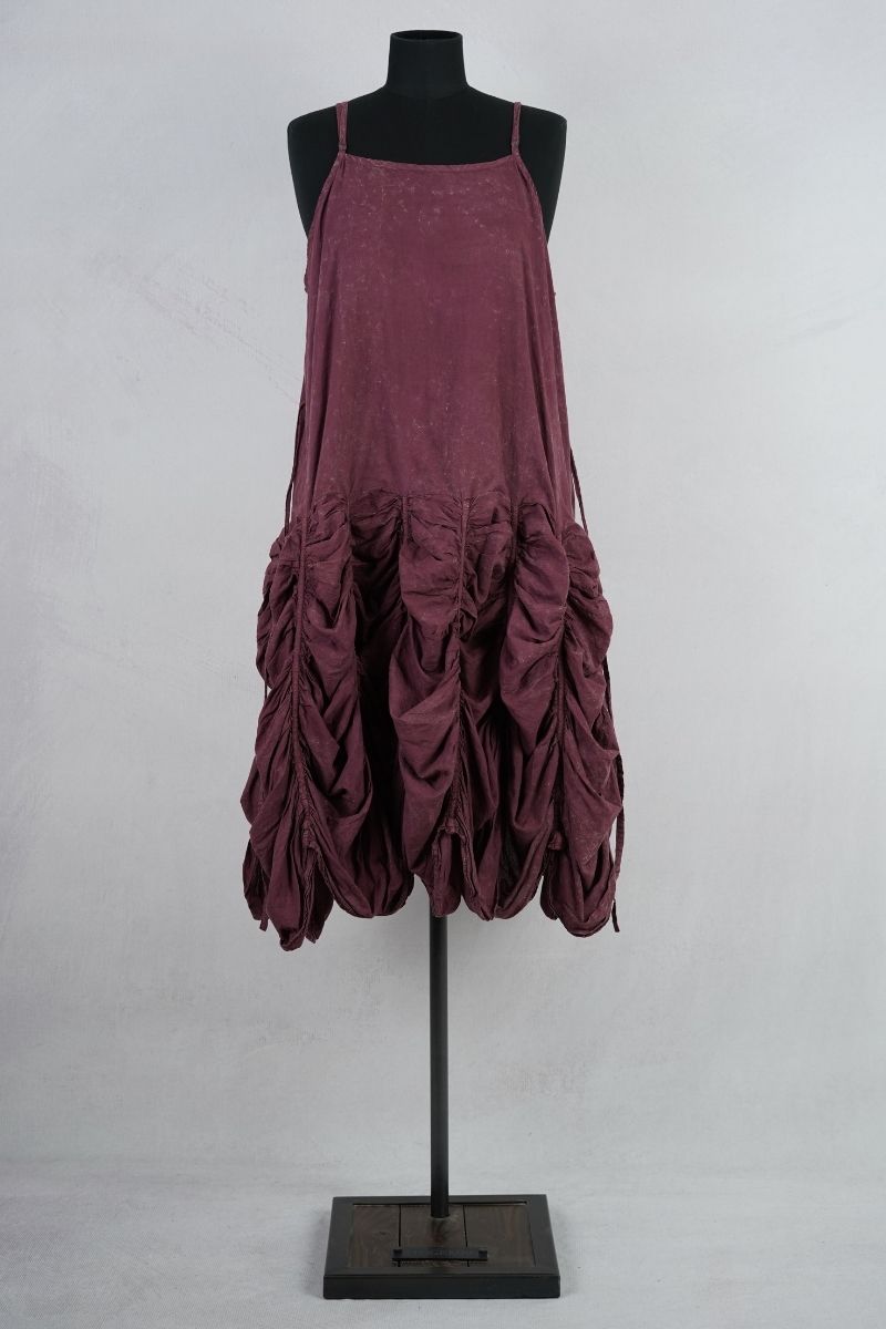 krista larson designs low rouched slip garnet enzyme abby maud face pied