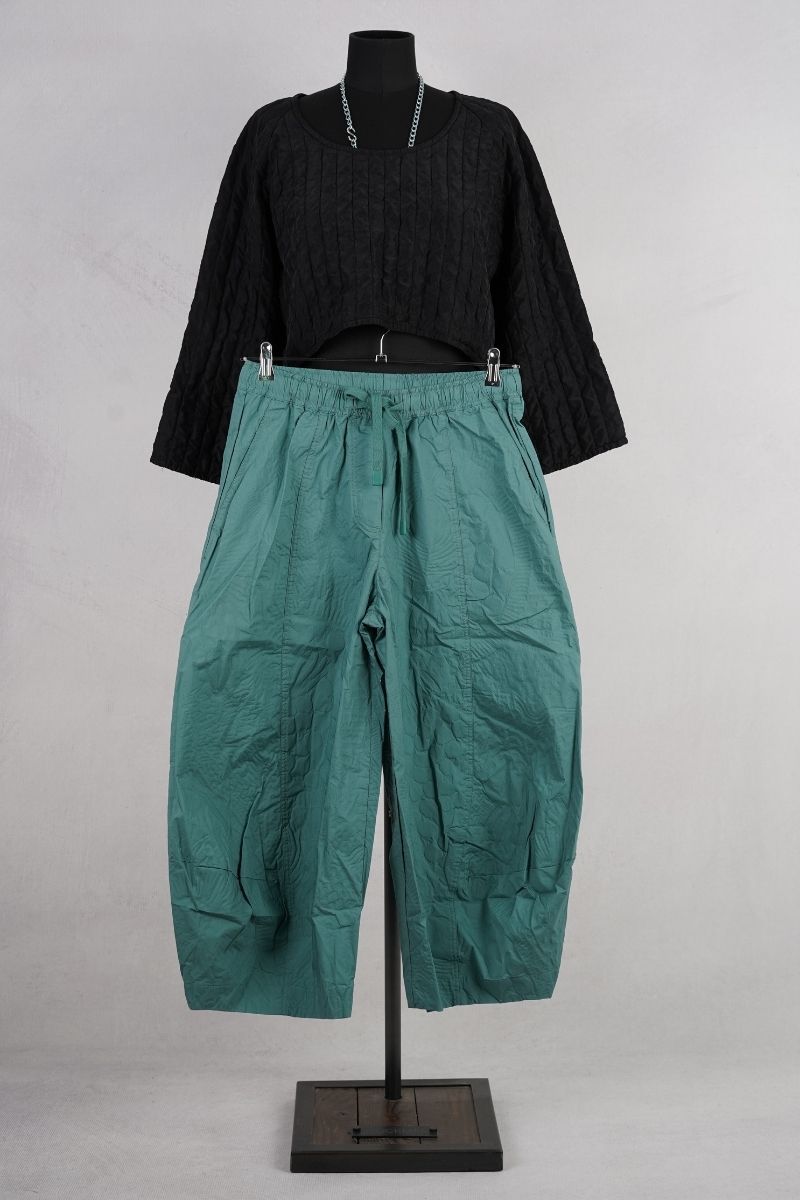 rundholz black label pantalon 1263420104 grass poplin face pied