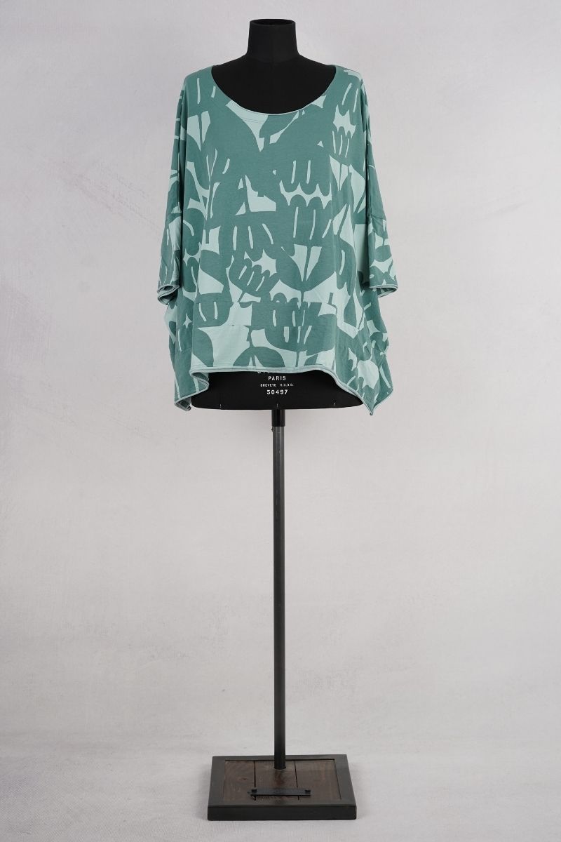 rundholz black label tee shirt 1263470511 grass print abby maud face pied