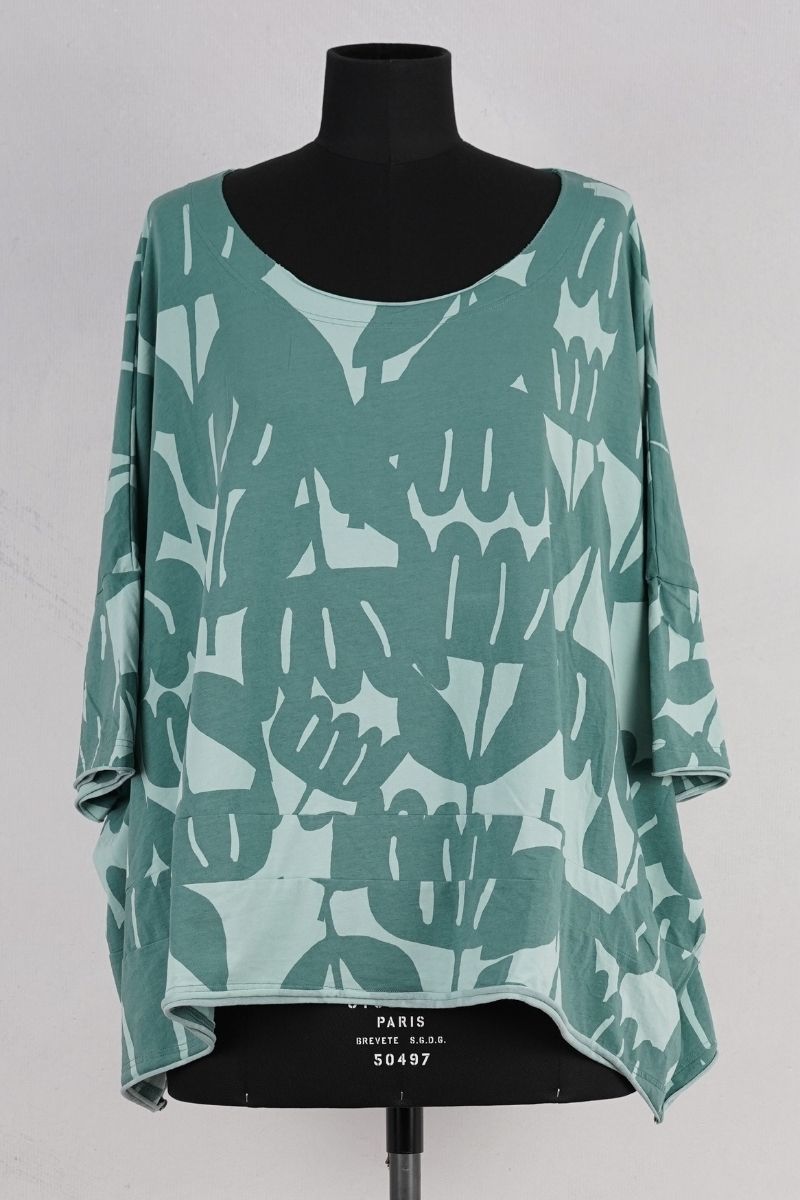 rundholz black label tee shirt 1263470511 grass print abby maud face