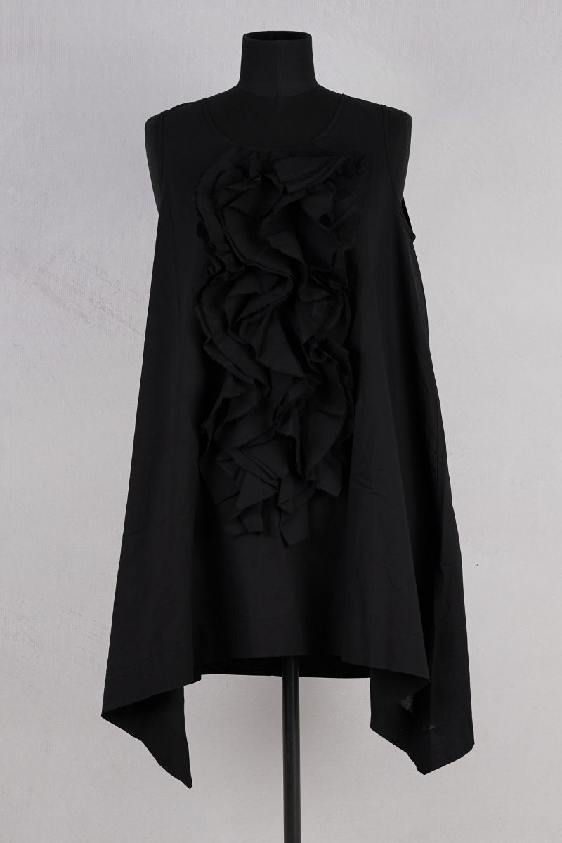 dogstar kiki frill tunic black abby maud face
