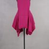 krista larson designs short pinwheel slip fuchsia abby maud face attache pied