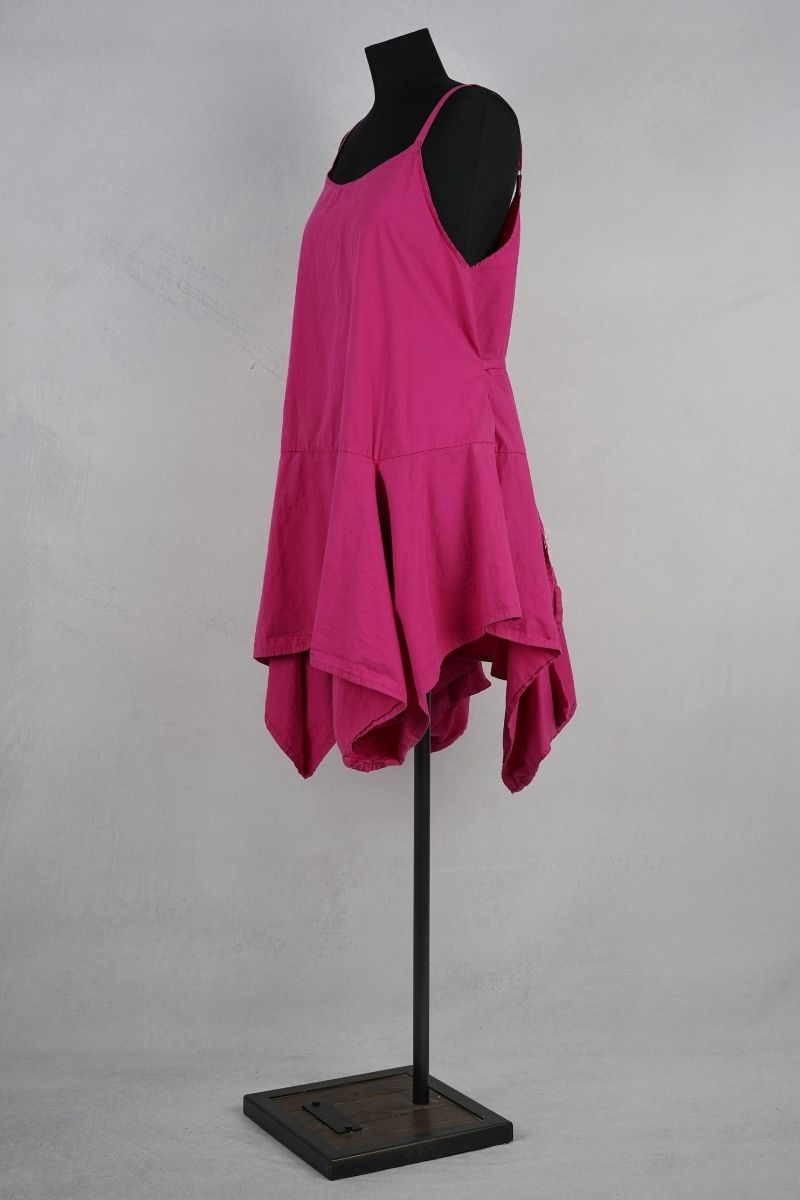 krista larson designs short pinwheel slip fuchsia abby maud profil attache pied