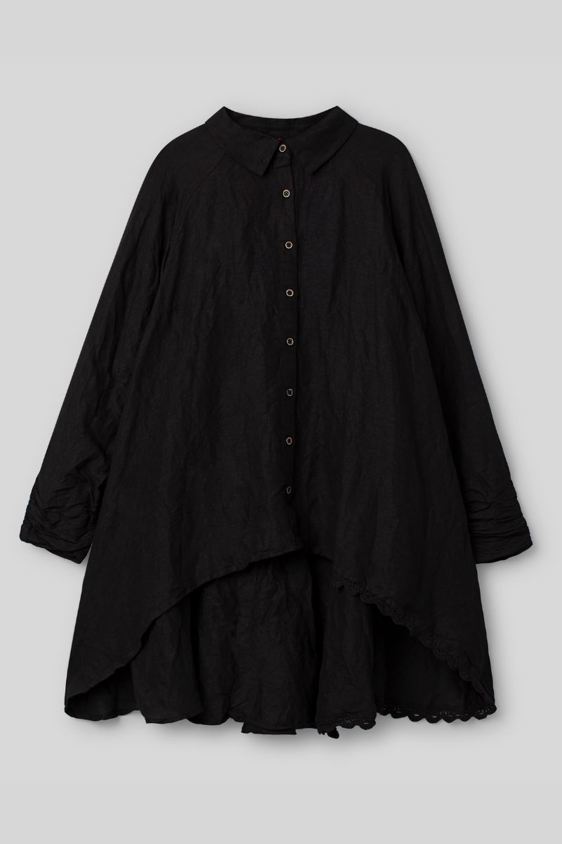 ewa i walla fia blouse 44214 black abby maud face
