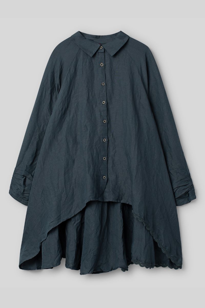 ewa i walla fia blouse 44214 dark slate abby maud face