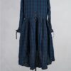 ewa-i-walla-sally-robe-55975-blue-checked-abby-maud-dos-pied ewa i walla sally robe 55975 blue checked abby maud dos pied