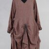 ewa-i-walla-valborg-robe-55977-checked-abby-maud-face ewa i walla valborg robe 55977 checked abby maud face